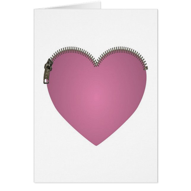 Pink Zipped Heart (Voorkant)