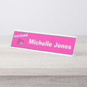 PINK Zurse Desk Accessoires Bureau Naambordje (Voorkant)