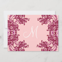 PINK ZWIRL BACHELORETTE PARTIJINVITATIE