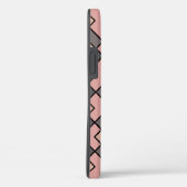 Pinka en paarse zwarte rasterpatroon Case-Mate iPhone case (Achterkant / Rechts)