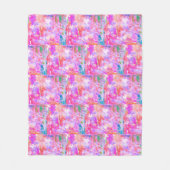Pinkalicious Abstract Design Fleece Deken (Voorkant)