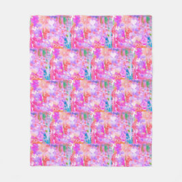 Pinkalicious Abstract Design Fleece Deken