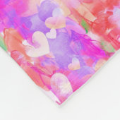 Pinkalicious Abstract Design Fleece Deken (Hoek)