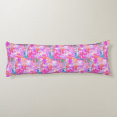Pinkalicious Abstract Heart Design Body Pillow Lichaamskussen (Achterkant)