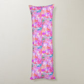Pinkalicious Abstract Heart Design Body Pillow Lichaamskussen (Achterkant (Verticaal))