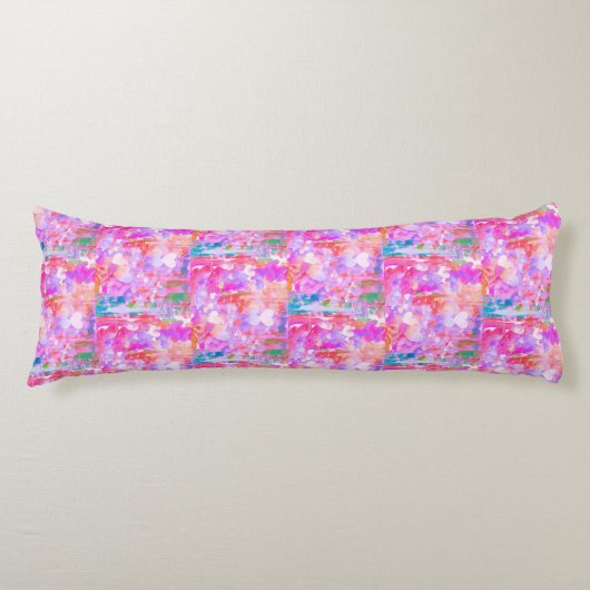 Pinkalicious Abstract Heart Design Body Pillow Lichaamskussen (Voorkant)