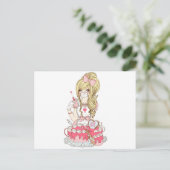 Pinkarol for Drop Dead Cute Briefkaart (Staand voorkant)
