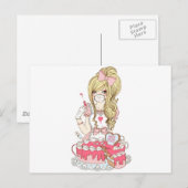 Pinkarol for Drop Dead Cute Briefkaart (Voorkant / Achterkant)