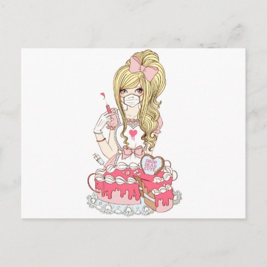Pinkarol for Drop Dead Cute Briefkaart (Voorkant)