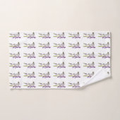 Pinkbells Fabric Pattern. Bad Handdoek (Handdoek)