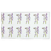 Pinkbells Fabric Pattern. Kussensloop (Voorkant-Links)