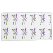 Pinkbells Fabric Pattern. Kussensloop (Voorkant-Rechts)