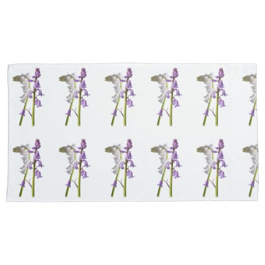 Pinkbells Fabric Pattern. Kussensloop (Voorkant-Rechts)