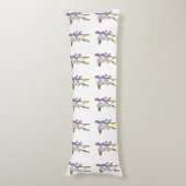 Pinkbells Fabric Pattern. Lichaamskussen (Voorkant Verticaal)