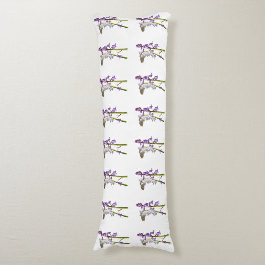 Pinkbells Fabric Pattern. Lichaamskussen (Voorkant Verticaal)