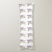 Pinkbells Fabric Pattern. Lichaamskussen (Achterkant (Verticaal))