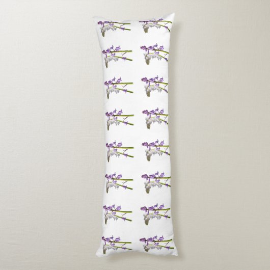 Pinkbells Fabric Pattern. Lichaamskussen (Achterkant (Verticaal))