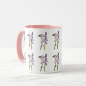 Pinkbells Fabric Pattern. Mok (Voorkant links)