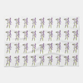 Pinkbells Fabric Pattern. Theedoek (Horizontaal)