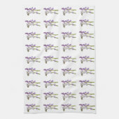 Pinkbells Fabric Pattern. Theedoek (Verticaal)