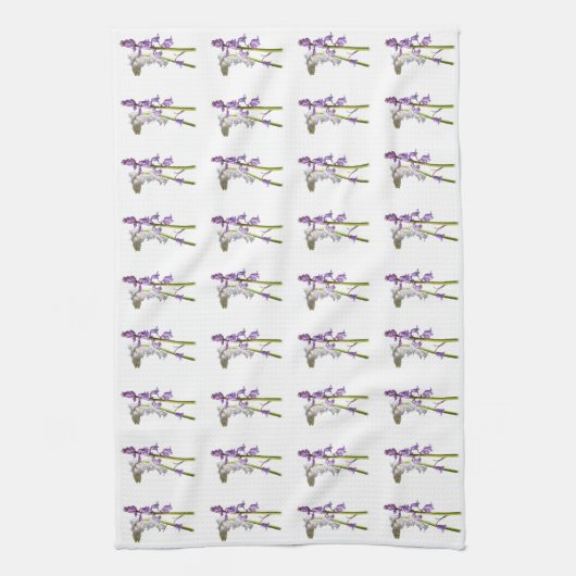 Pinkbells Fabric Pattern. Theedoek (Verticaal)