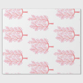 Pinkbessen Cadeaupapier (Vlak)