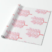 Pinkbessen Cadeaupapier (Uitgerold)