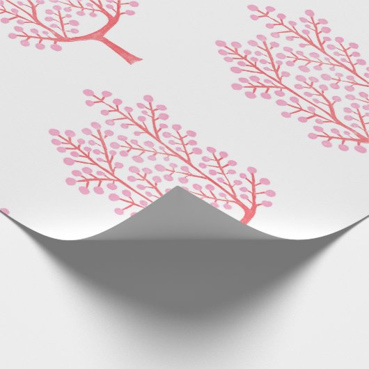 Pinkbessen Cadeaupapier (Hoek)