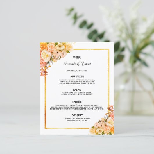 Pinkbloem gouden elegante elegant (Staand voorkant)