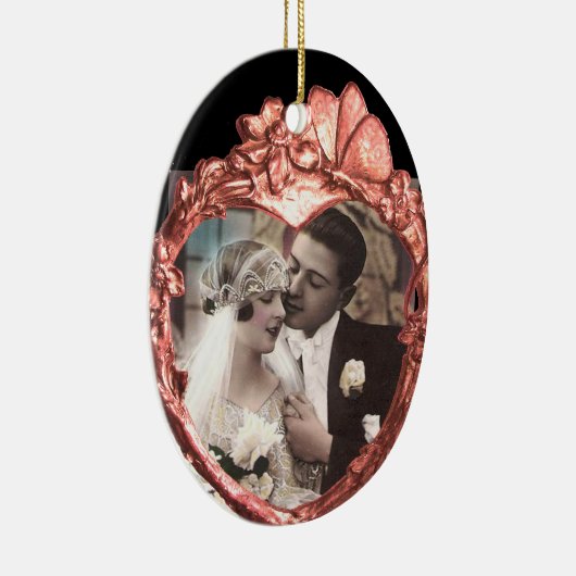 PINKBUTTERFLES EN STROMEN HARTFOONTEMPLATE KERAMISCH ORNAMENT (Rechts)