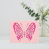 PINKBUTTERFLY BRIEFKAART (Staand voorkant)