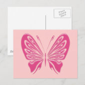 PINKBUTTERFLY BRIEFKAART (Voorkant / Achterkant)