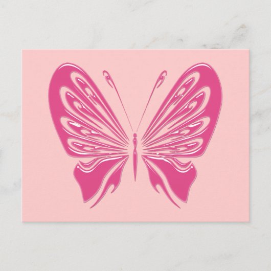 PINKBUTTERFLY BRIEFKAART (Voorkant)