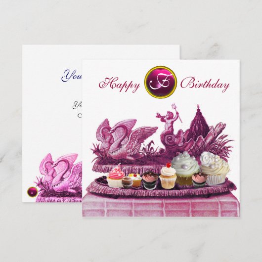 PINKCHARIOT VAN ZWANEN EN KAPITEIN VAN DE TWEEDE D KAART (Voorkant / Achterkant)