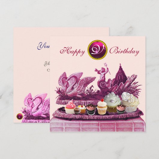 PINKCHARIOT VAN ZWANEN EN KAPITEIN VAN DE TWEEDE D KAART (Voorkant / Achterkant)