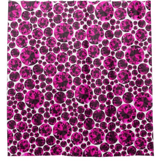 PINKDIAMOND PATTERN SHOWER CURTATION DOUCHEGORDIJN (Voorkant)