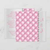  PINKDIAMOND WEDDING INVITATION KAART (Voorkant / Achterkant)