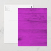 Pinke Wood Structure Briefkaart (Voorkant / Achterkant)