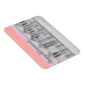 Pinkend zonsondergang Kornish strand hut Magneet (Rechterzijde)