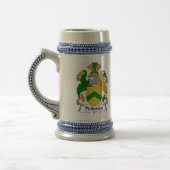 Pinkerton Coat of Arms Stein - Family Crest Bierpul (Links)