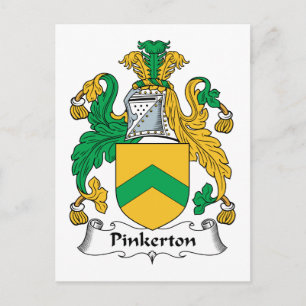 Pinkerton Family Crest Briefkaart