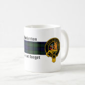 Pinkerton Scottish Crest en Tartan mok (Voorkant rechts)