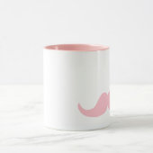Pinkery Mustache Mok (Midden)