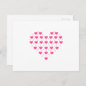 Pinkes Herz Briefkaart (Voorkant / Achterkant)