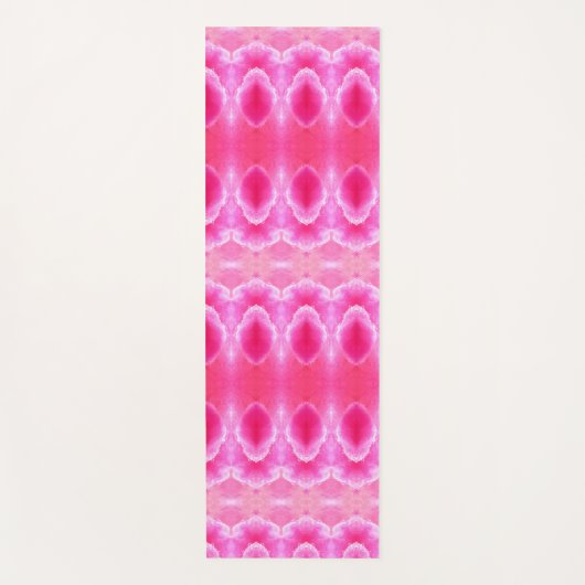 Pinkey Roos Ikat 4 Yogamat (Voorkant)