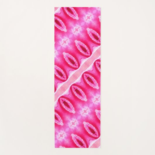 Pinkey Roos Ikat 6 Yogamat (Voorkant)