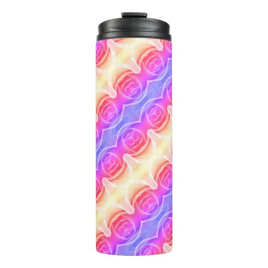 Pinkey Roos Ikat Ipan Thermosbeker (Voorkant)