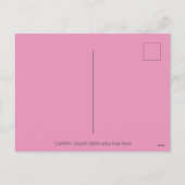 PINKFLAMINGO CUPID EN FLYHEARTS VALENTIJN FEESTDAGENKAART (Achterkant)