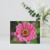 Pinkflower Briefkaart (Staand voorkant)