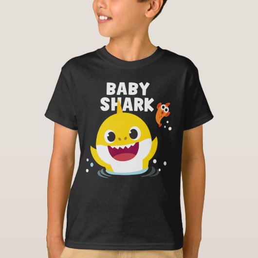 Pinkfong Baby Shark t-shirt met tekst (Voorkant)